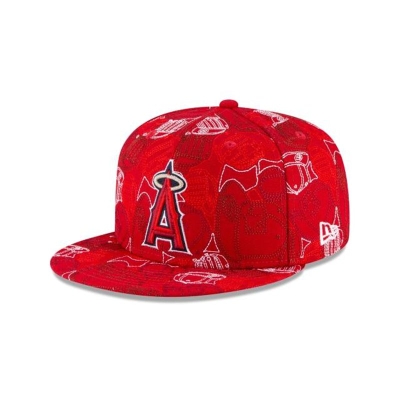 Los Angeles Angels Gorra | New Era MLB Cap Chaos 59fifty Fitted Cap Mexico - Rojos
